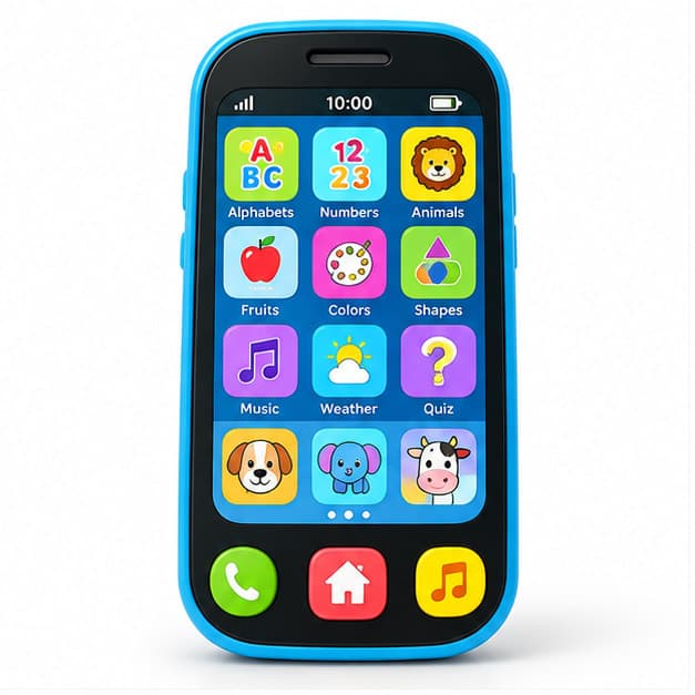 Kids Educational Learning Mobile Phone Toy for Kids English Hindi Learning Phone Alphabet Counting Animals Music Toy